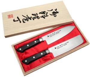 Satake Katsu Zestaw nóż Santoku + Nakiri HG8265W
