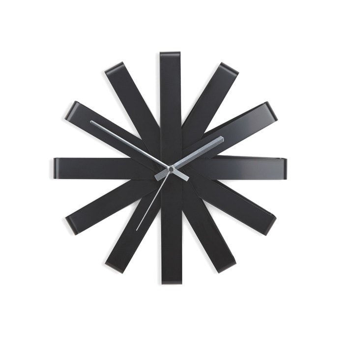 UMBRA - Zegar ścienny, czarny, RIBBON 118070-040
