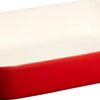Zdjęcie Prostokątny półmisek ceramiczny Staub – 2.4 ltr, Czerwony 40510-809-0
