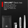 Zdjęcie Zestaw podróżny Zwilling Classic Inox – czarne, skórzane etui, 3 elementy – Czarny
