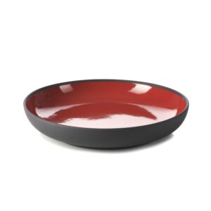 SOLID talerz 23,5 cm, czerwono-czarny Revol RV-649100-4