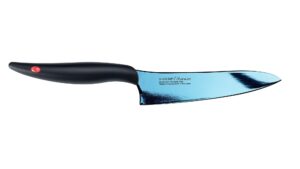 Nóż szefa kuchni kuty Titanium dł. 13 cm, niebiesk Kasumi K-22013-B