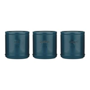 PRICE KENSINGTON - Zestaw 3 pojemników ceramicznych, tealblue, A