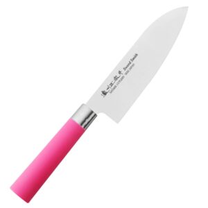 Satake Macaron Pink Nóż Santoku 17 cm 807-265