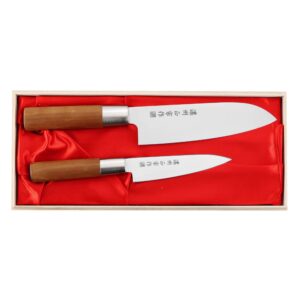 Satake Masamune Zestaw Nóż Santoku + uniwersalny