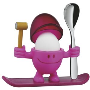 Kieliszek na jajko+łyżeczka McEgg pink WMF 616687400