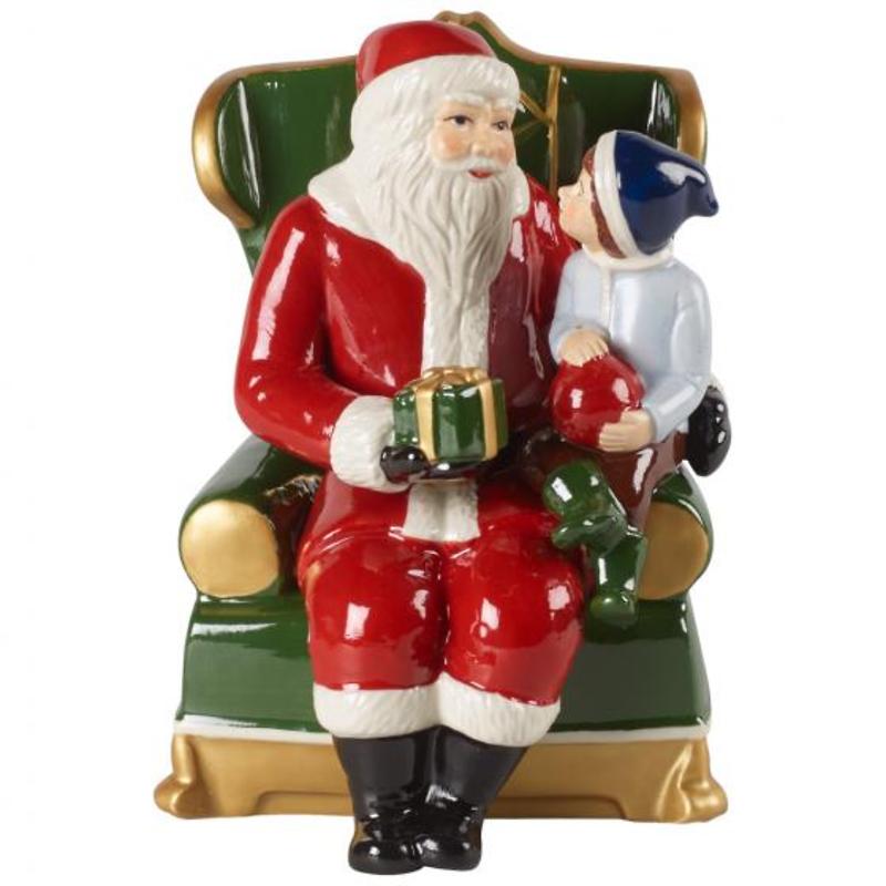 Świąteczna figurka Mikołaj siedzący na fotelu Villeroy&Boch Christmas Toy 1483276636