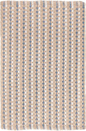 Kleine Wolke Loop - ręcznie tkany Dywan kąpielowy beżowy 60x 90 cm nić szenilowa 9173226519