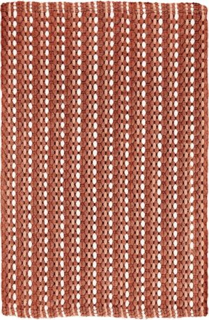 Kleine Wolke Loop - ręcznie tkany Dywan kąpielowy czerwony 70x120 cm nić szenilowa 9173304225