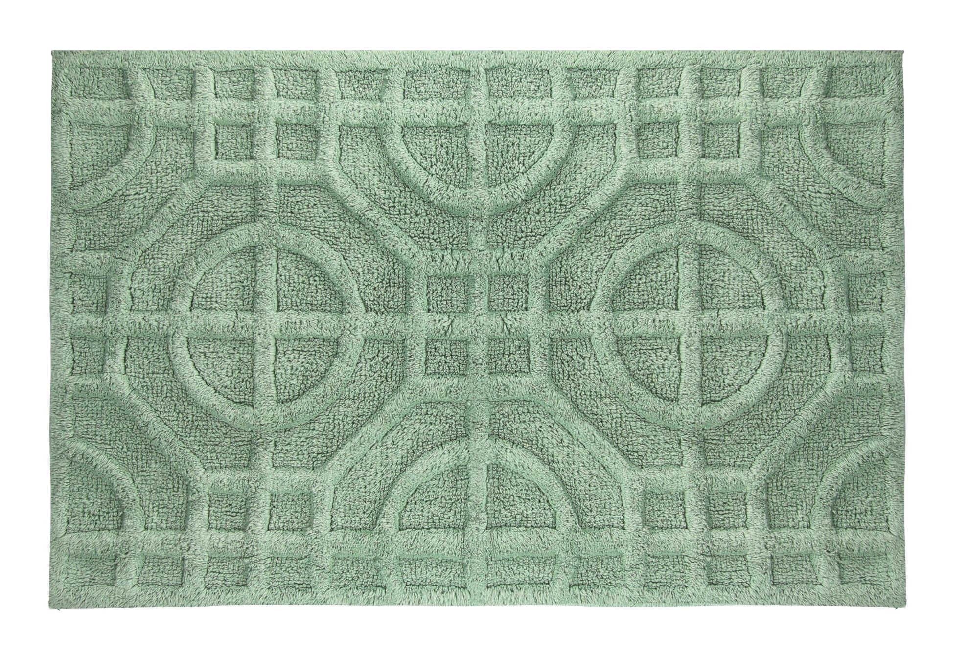 Zdjęcie Kleine Wolke Mosaic – Recyklingowany Dywan kąpielowy zielony 70 x 120 cm Eco Care 9167685225