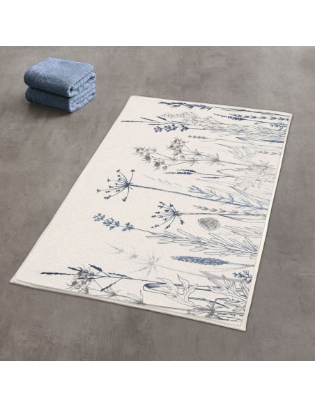 Zdjęcie Kleine Wolke Savannah – Aksamitny dywan kąpielowy 60×90 cm beżowy/szary 9166148519